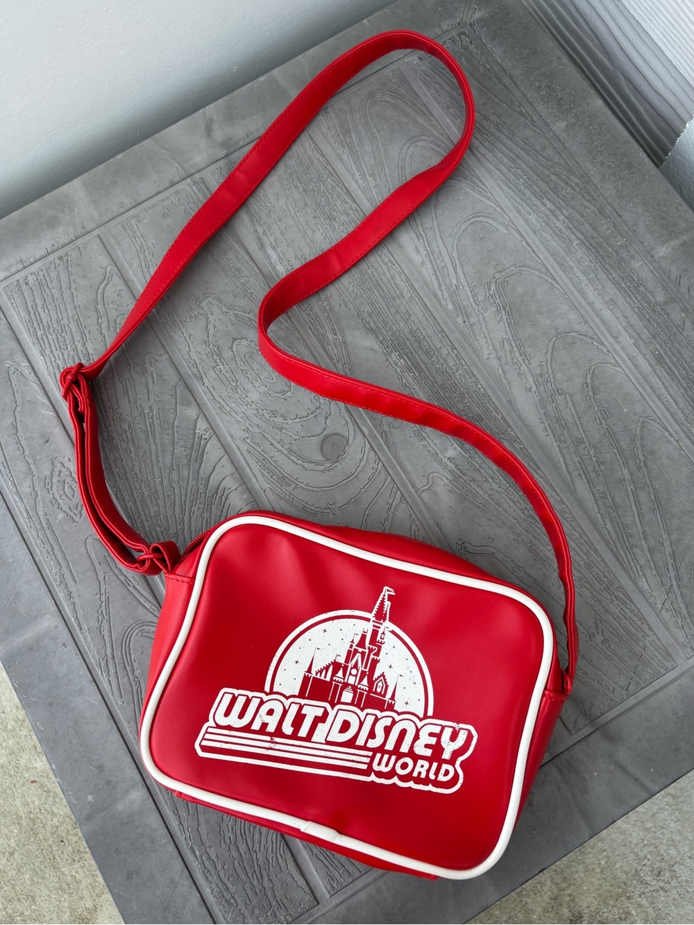 Retro Red Walt Disney World Crossbody Bag